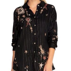 Johnny Was heavily embroidered Telesto blouse NWT extremely rare